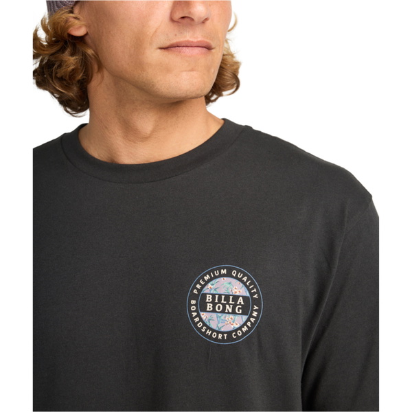 2025 Billabong Mens Rotor Fill T-Shirt EBYZT00360 - Washed Black